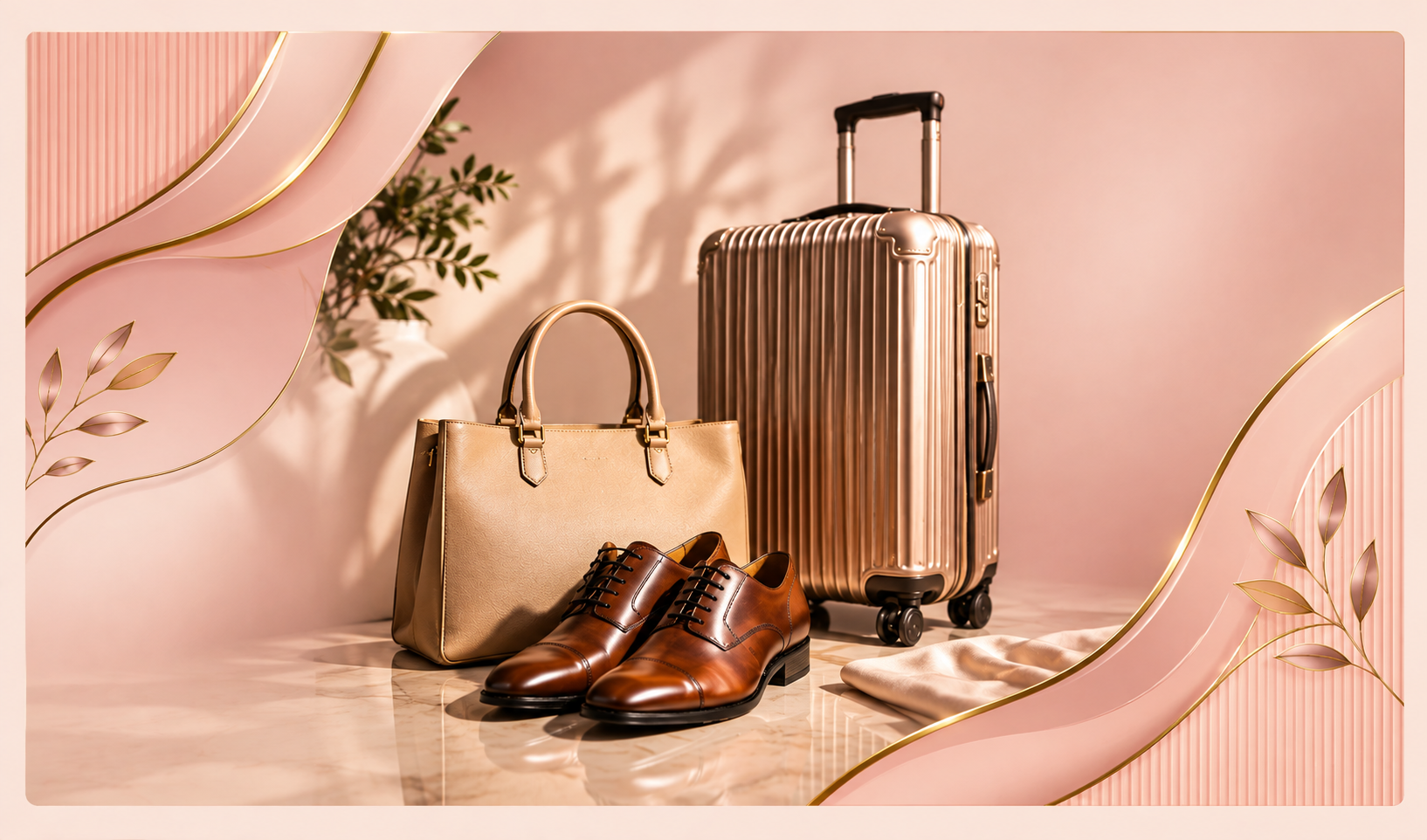 Elora luggage and shoes